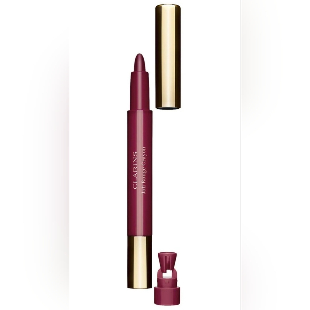 Clarins 💋Joli Rouge Crayon-744C PLUM-.6G FULL SIZE NEW IN BOX